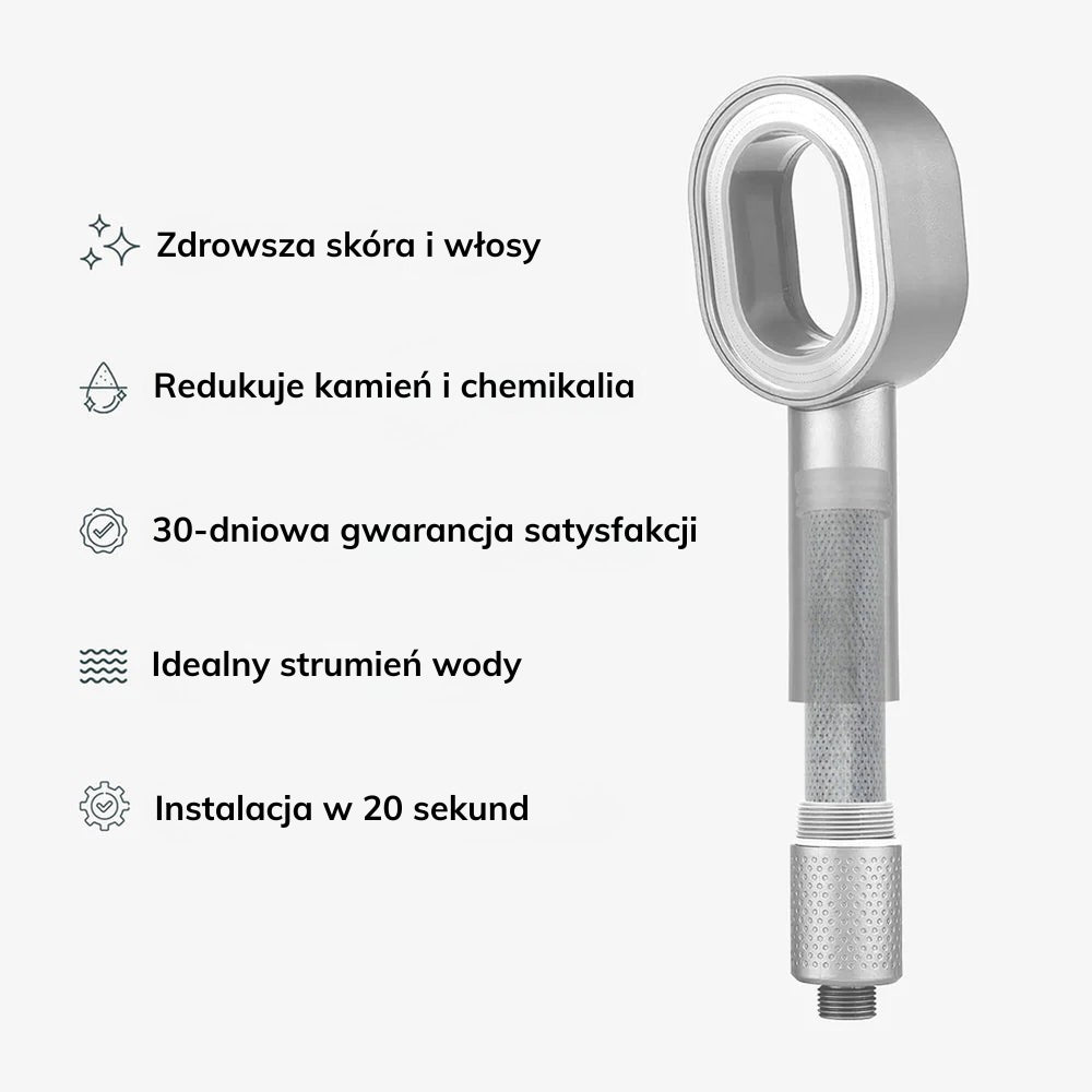 Filtrująca słuchawka prysznicowa IVORIA