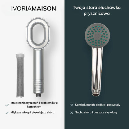 Filtrująca słuchawka prysznicowa IVORIA