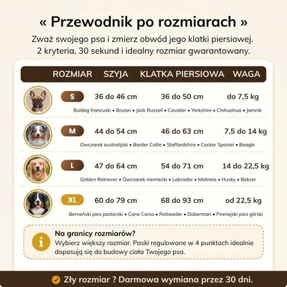 Szelki bezuciskowe przeciw ciągnięciu KROK