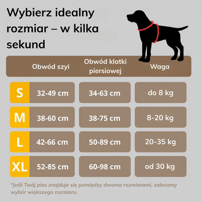 Szelki bezuciskowe przeciw ciągnięciu KROK